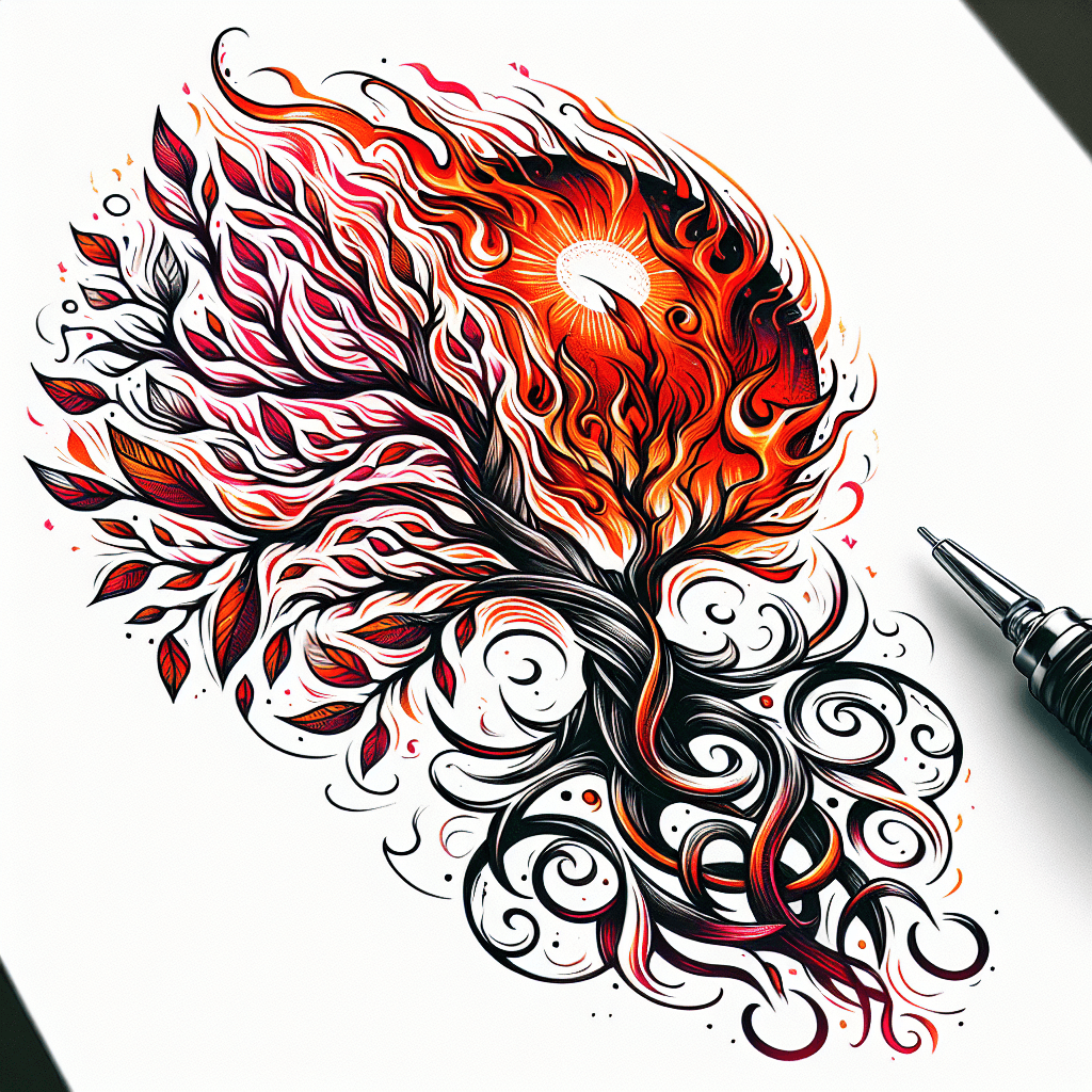 Tree Made Of Fire