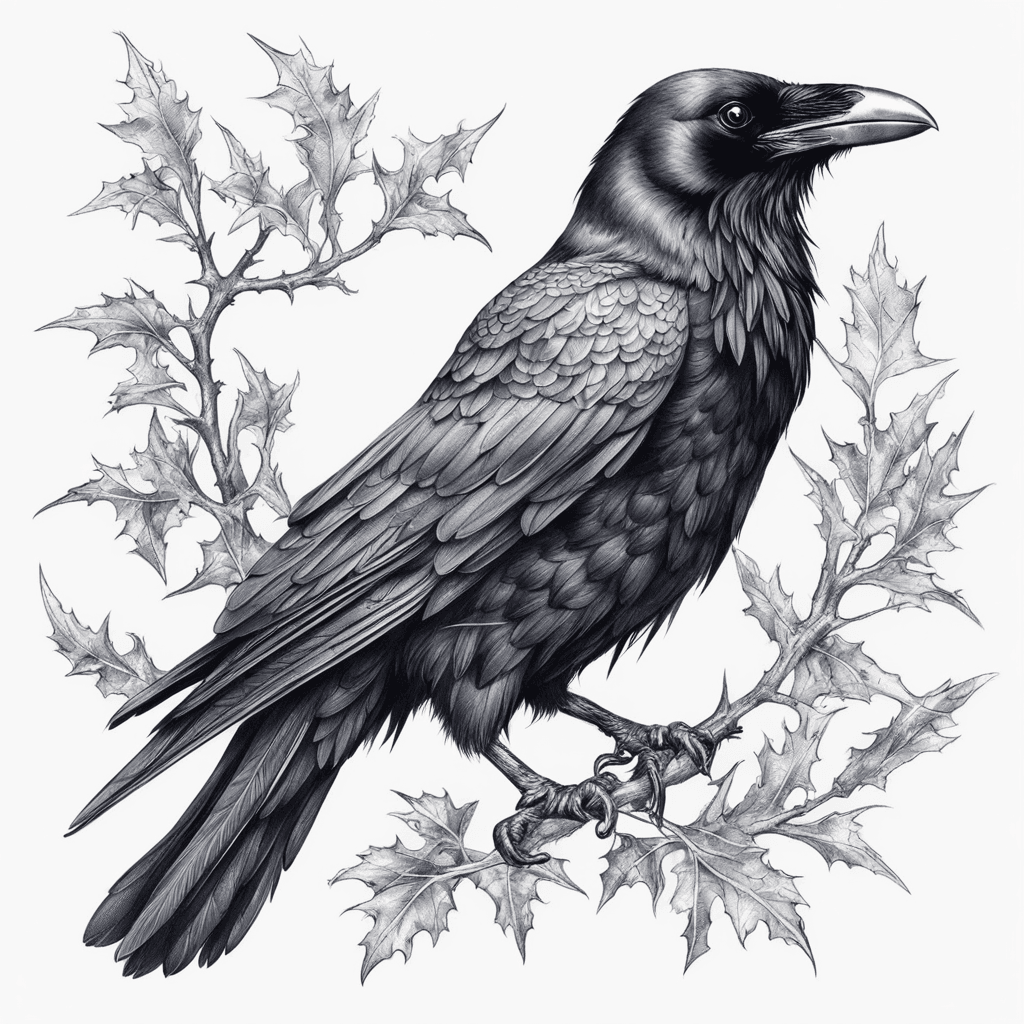 Raven balckwork thorny
