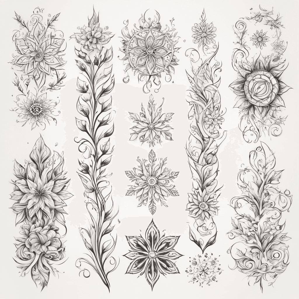 With four seasons as the theme, the elements include flowers representing spring, the sun representing summer, leaves representing autumn, and snowflakes representing winter