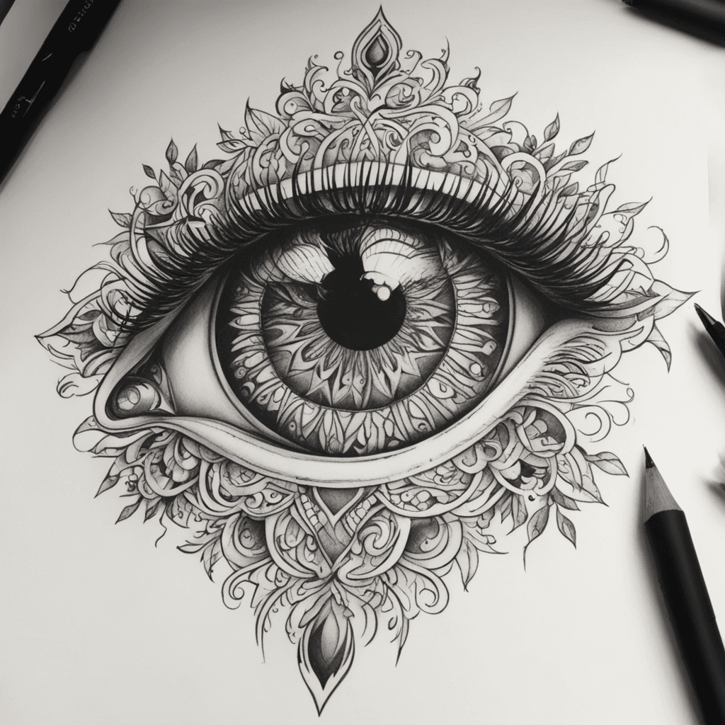an eye like illuminated, spiritual way, for man