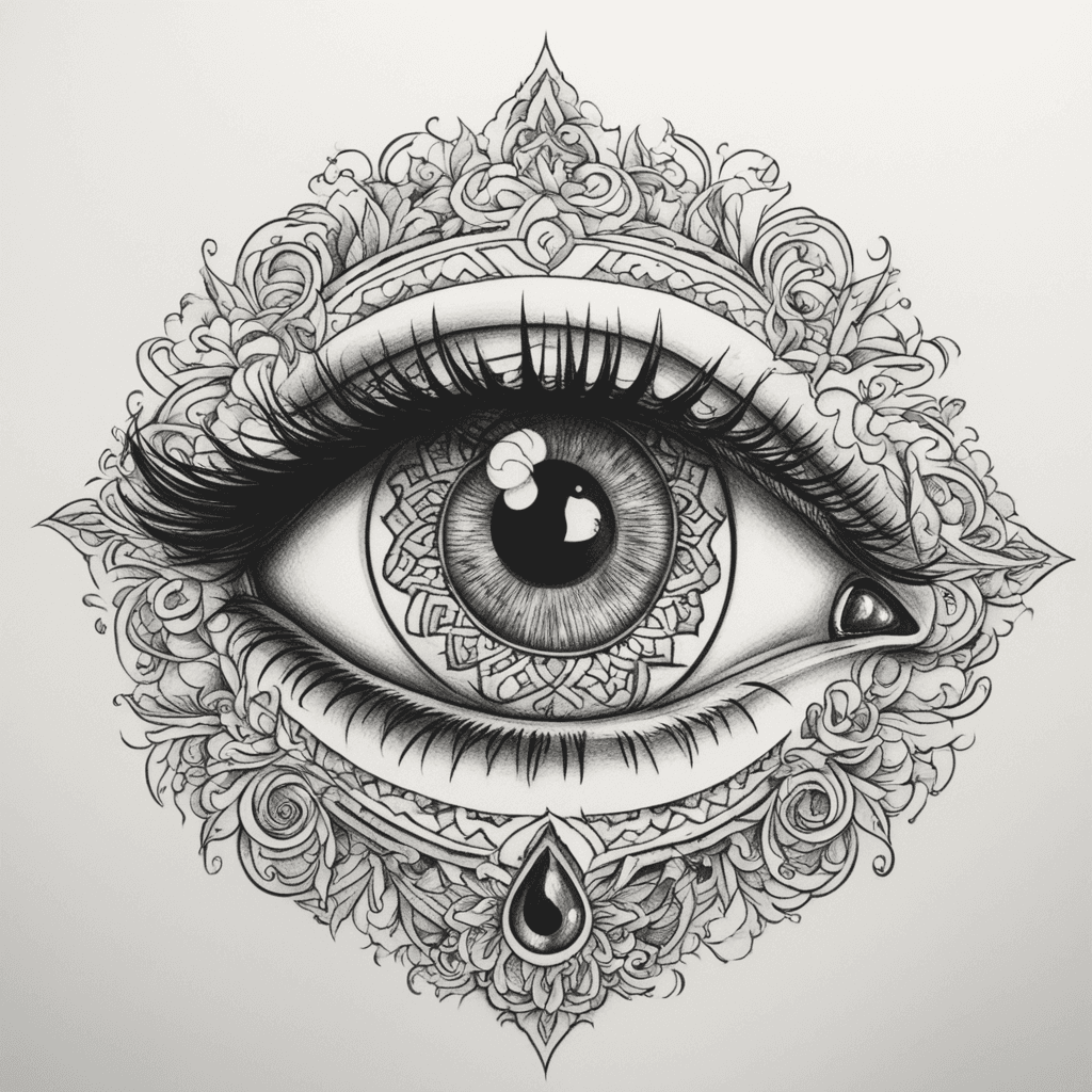 an eye like illuminated, spiritual way, for man