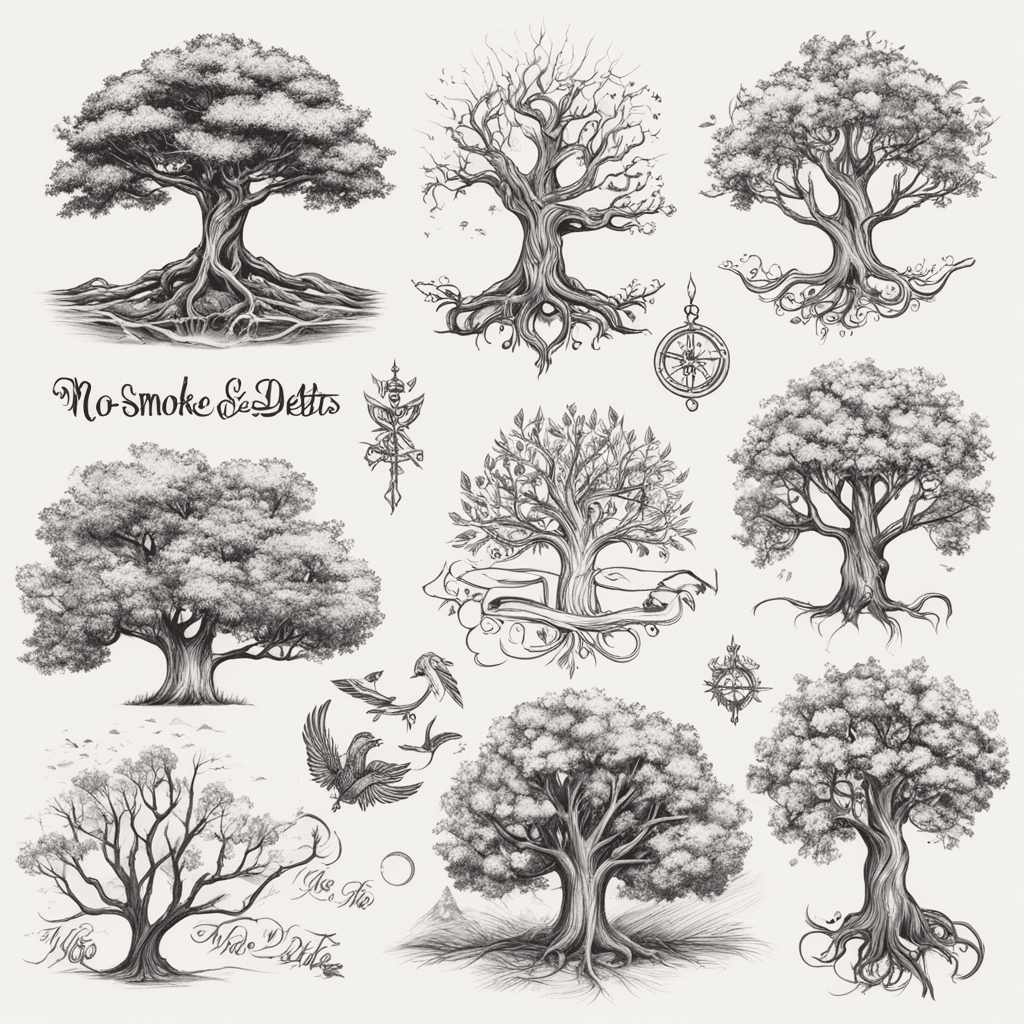 a tree with the words no smoke, no drink, no debts, and the date 04/04/24 on it