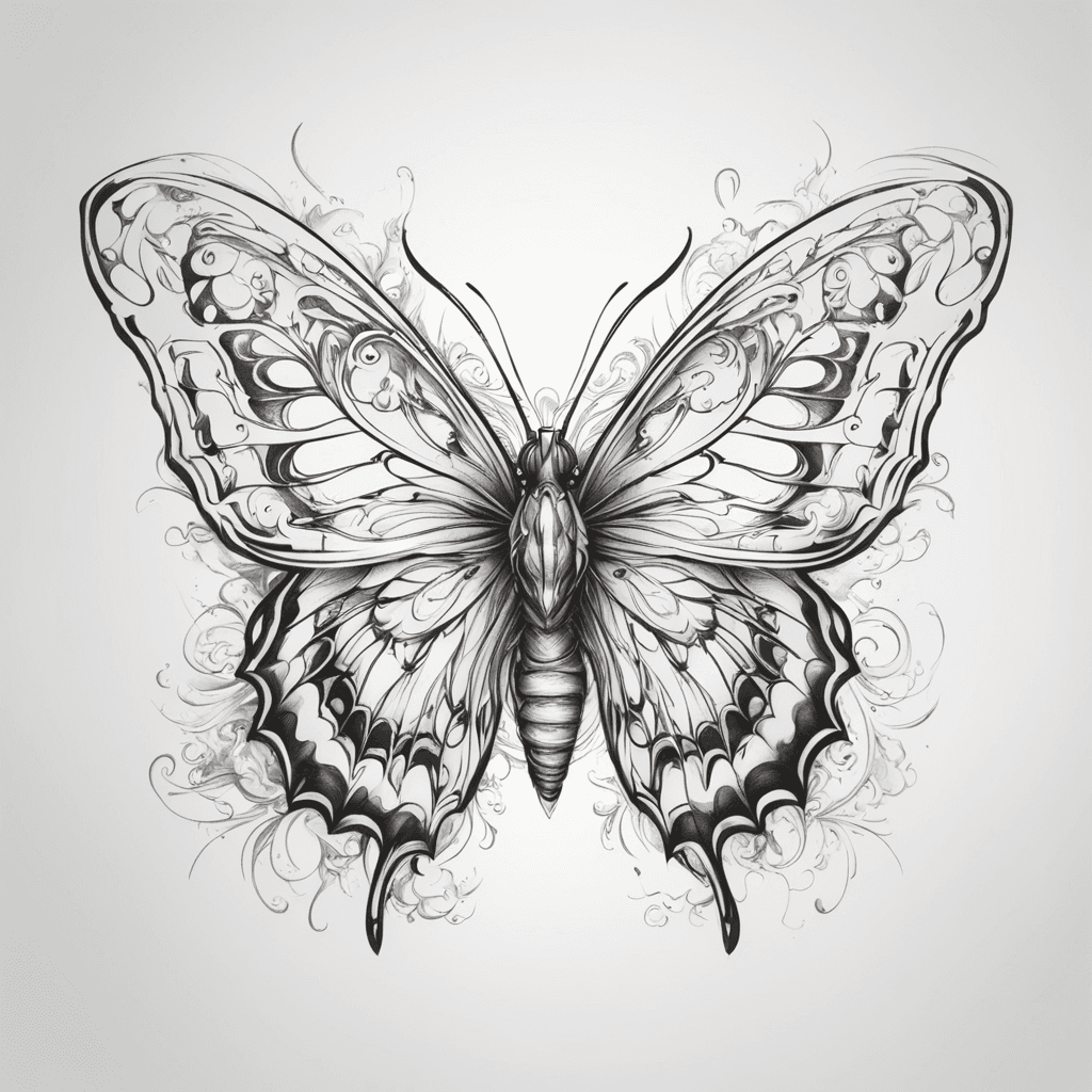 butterfly 3 layers design