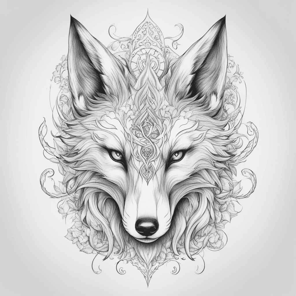 whimsical fox demon