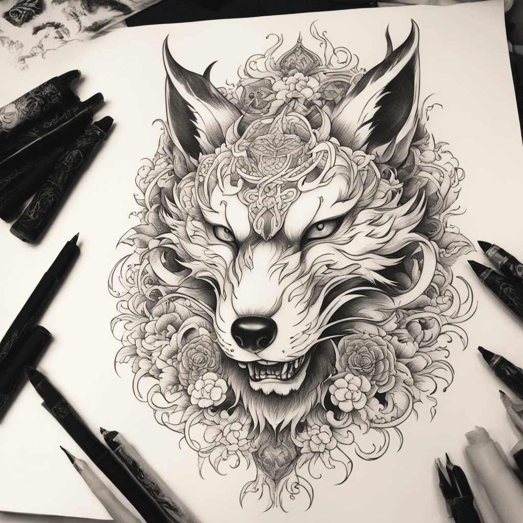 full bodied fox demon
