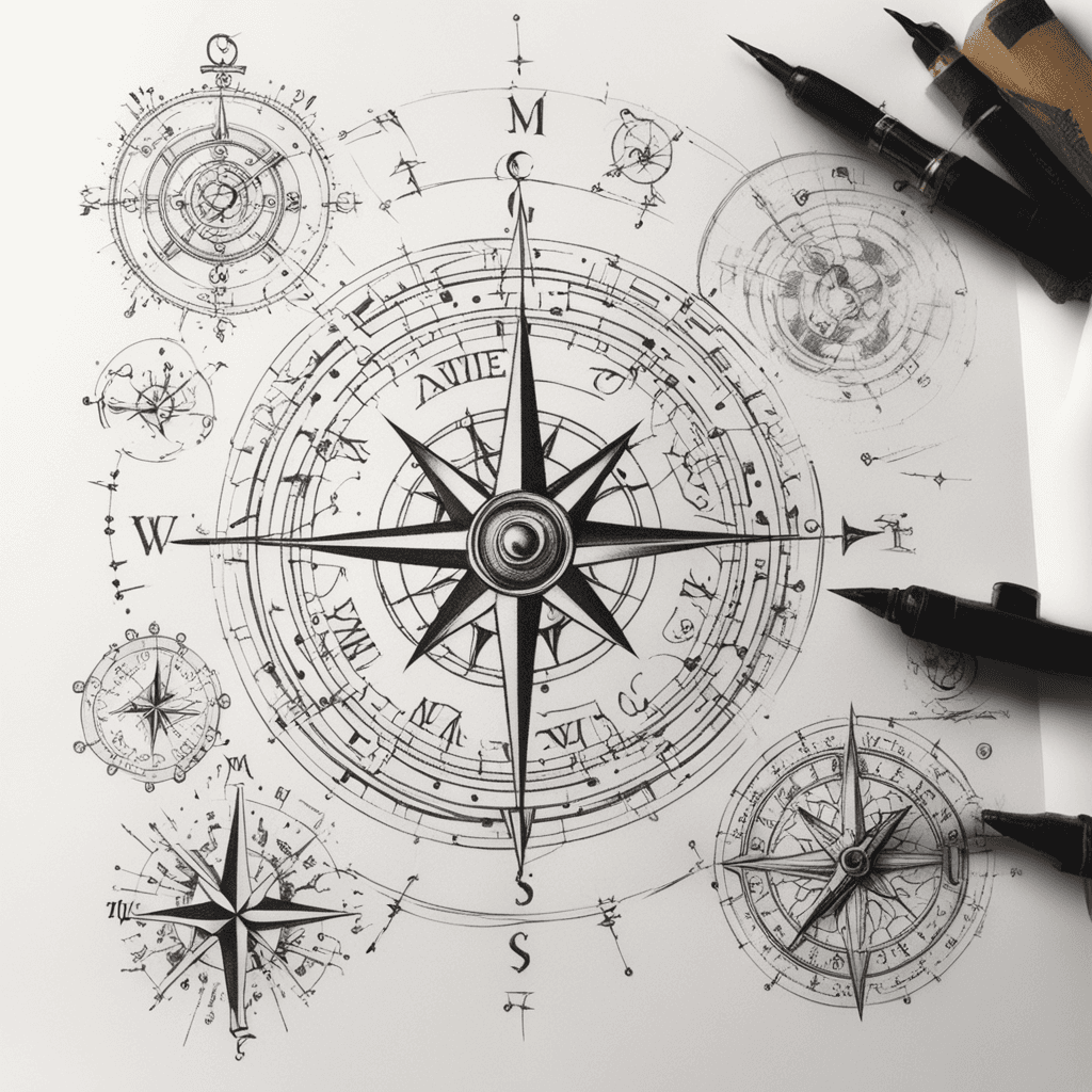 Time/Compass/Morse Code/Geometric Figures