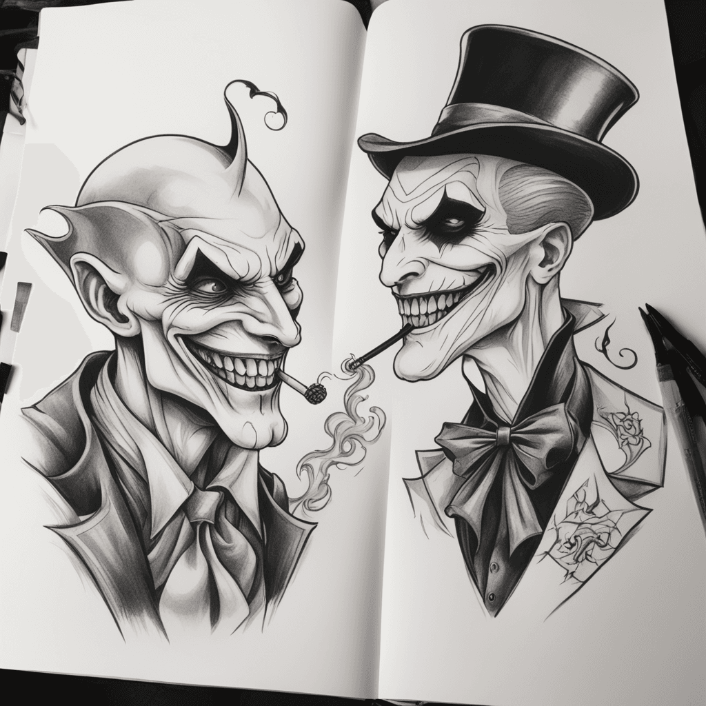 Voldermort and Joker Smoking