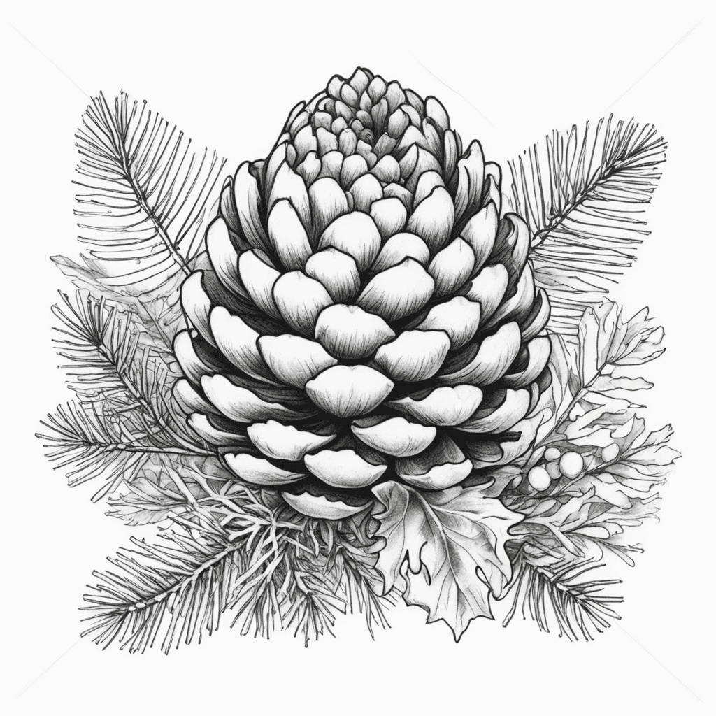 Open pine cone