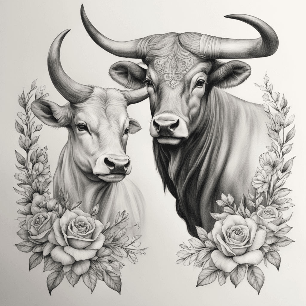 taurus libra couple tattoo