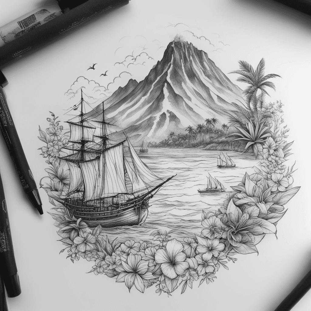 Je Voudrais Un Tatouage qui représente l’île de la réunion Avec Écrit Run Island Et 974 Pour Le Faire Sur Le Coter De Lavant Bras il faudrait un truc petit et discret  pas trop gros pour femme