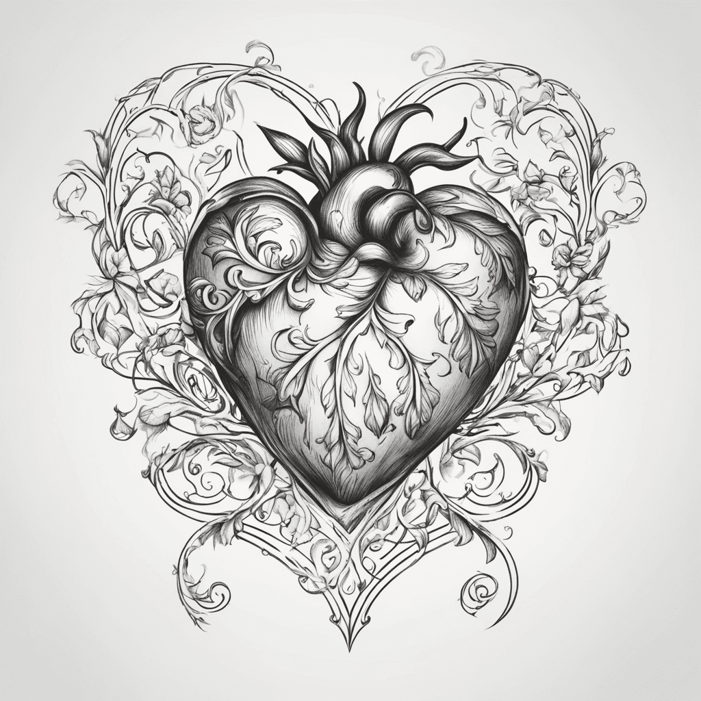 patate germée en forme de coeur