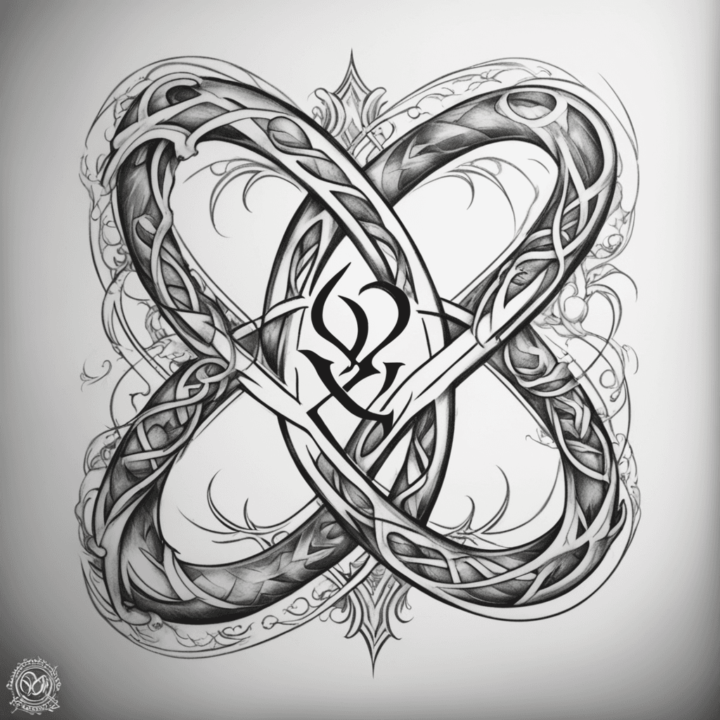 Infinity mark with a letter “Fear is stronger than Love.
