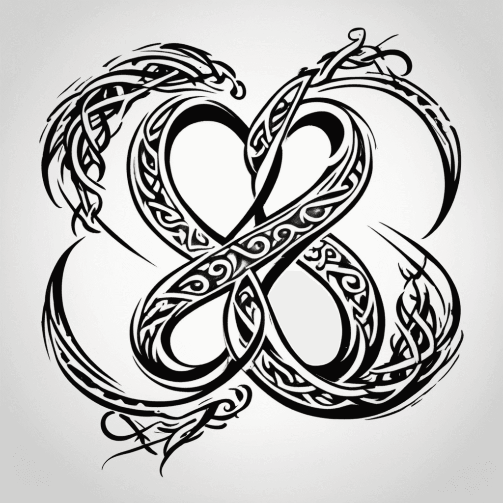 Simple Infinity mark with a letter “Fear is stronger than Love.