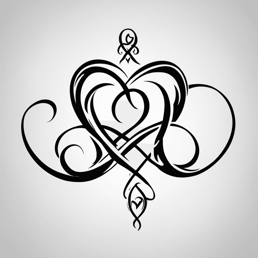 Simple Infinity mark with  words “Fear is stronger than Love.