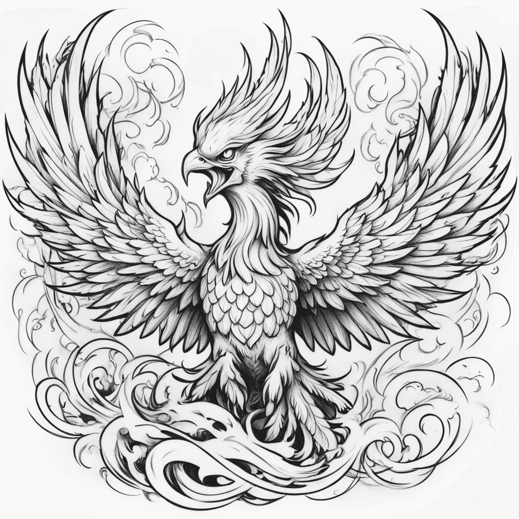 Bathing Fire Phoenix