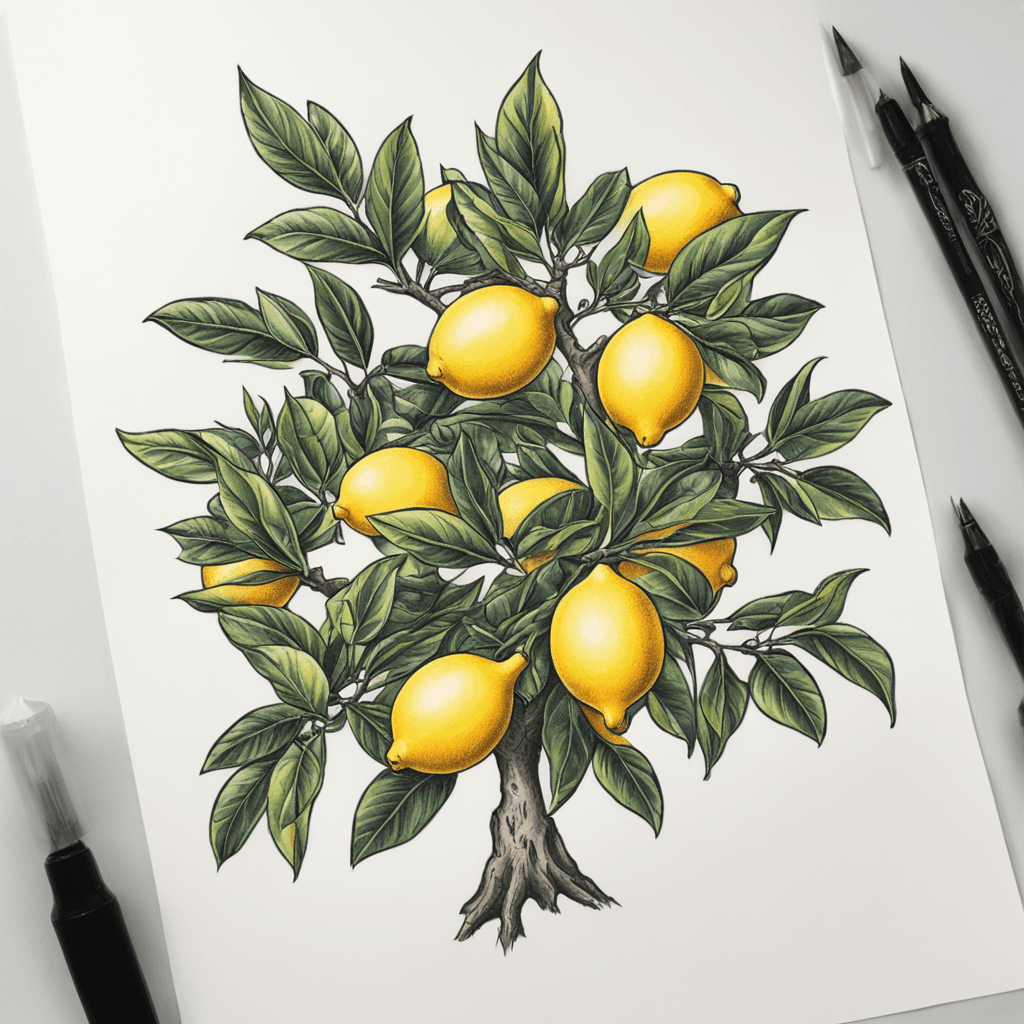 lemon tree, on fire 