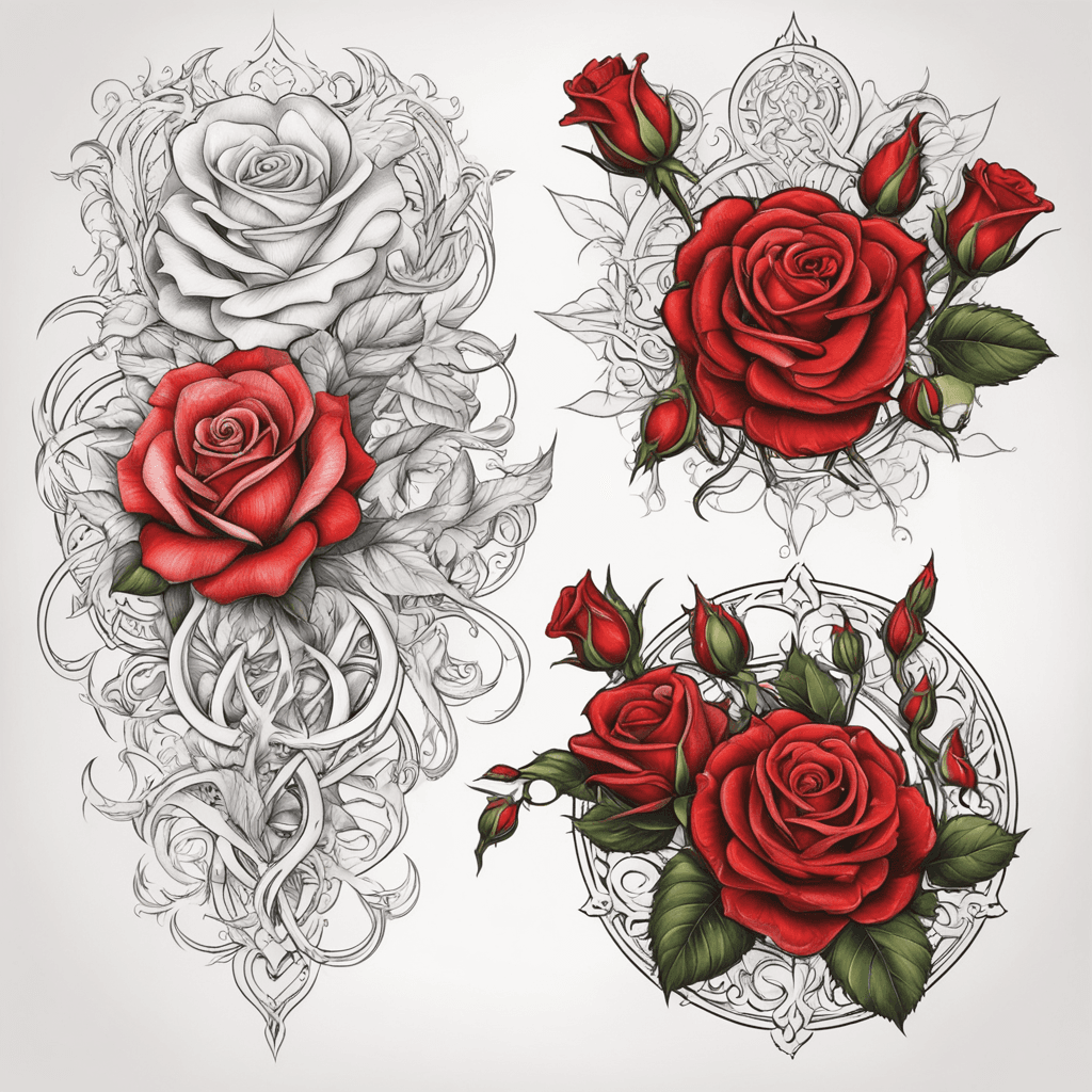 Filigree red roses ornamental Mary Magdalene sun white dragon 144 spiritual love sacred crystal heart