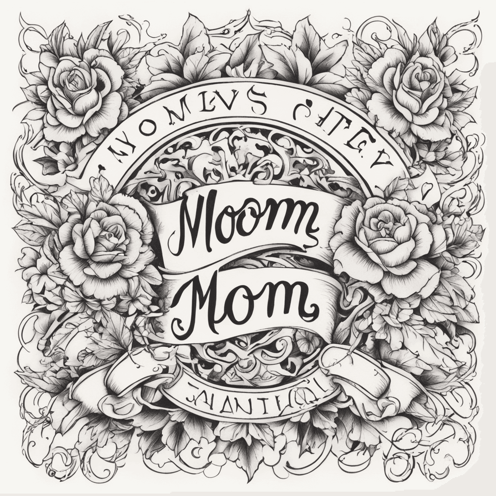 emotional, lovely Mom's name tattoo