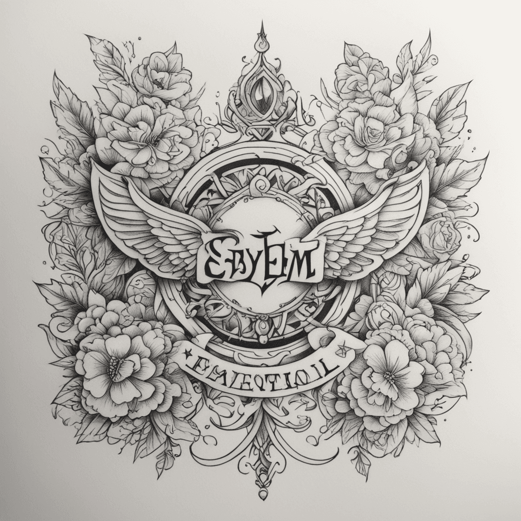 emotional, lovely Eylem name tattoo