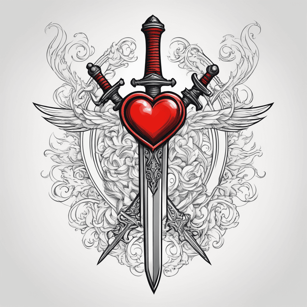 Cybersigilism sword with heart