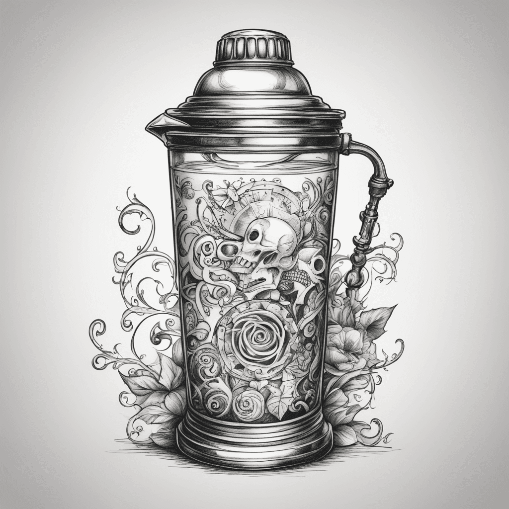 Tim Burton Cocktail shaker