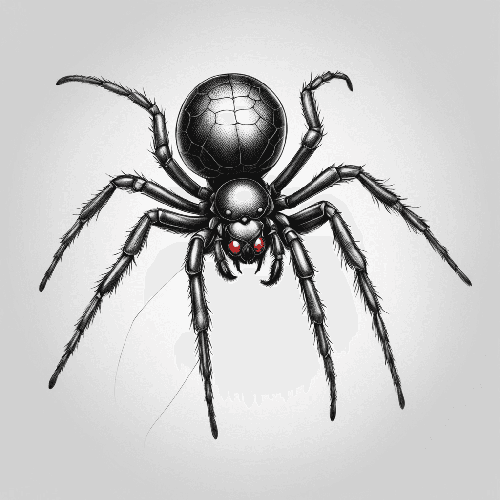 black widow spider