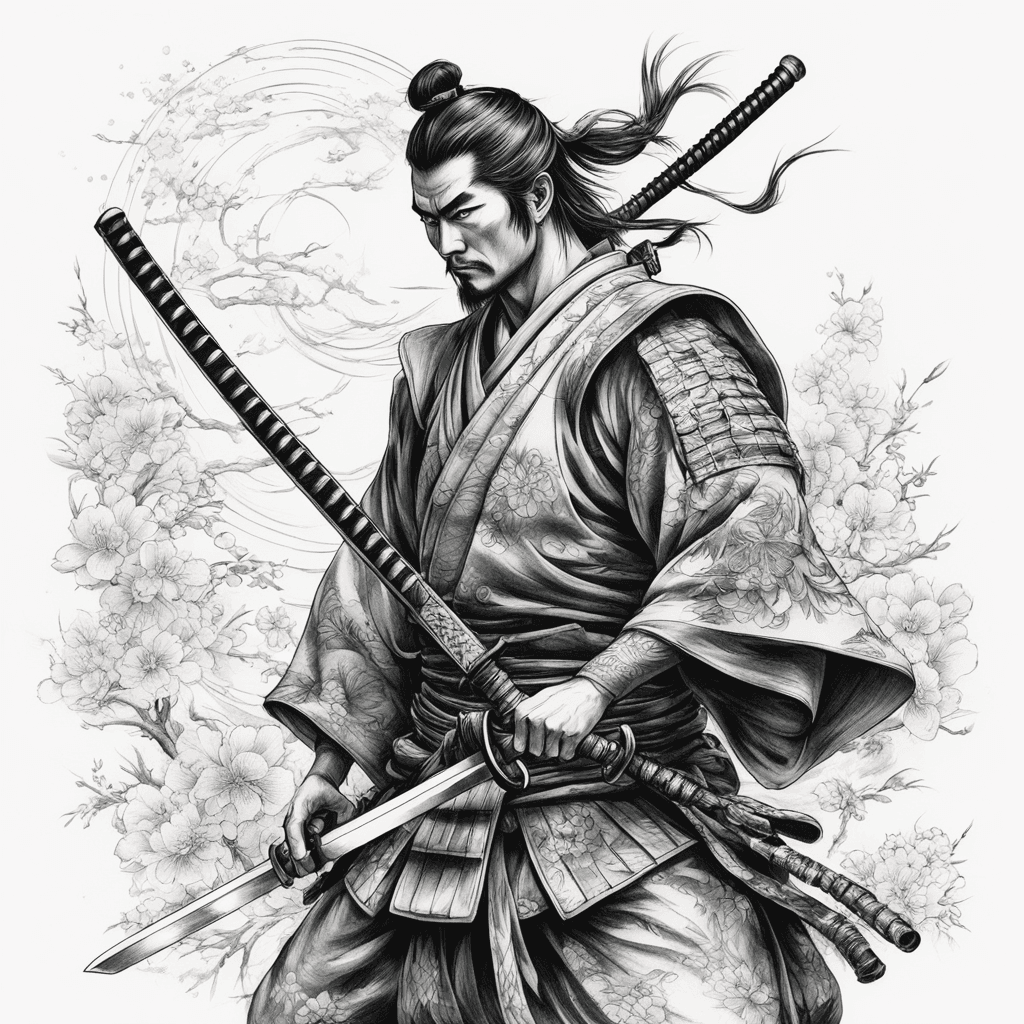 samurai with a sword