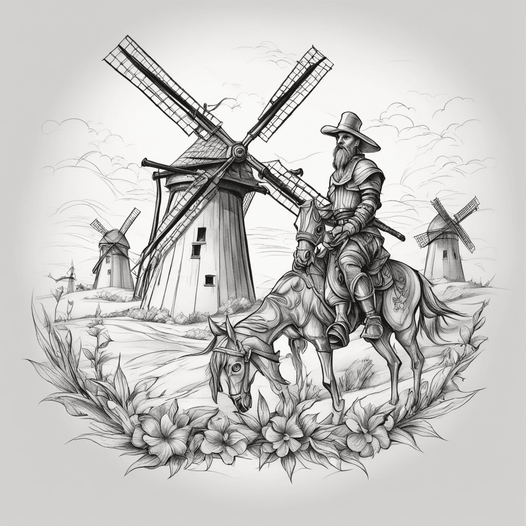 don quixote against windmills