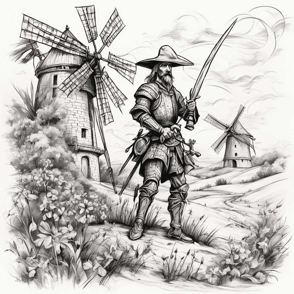 don quixote against windmills