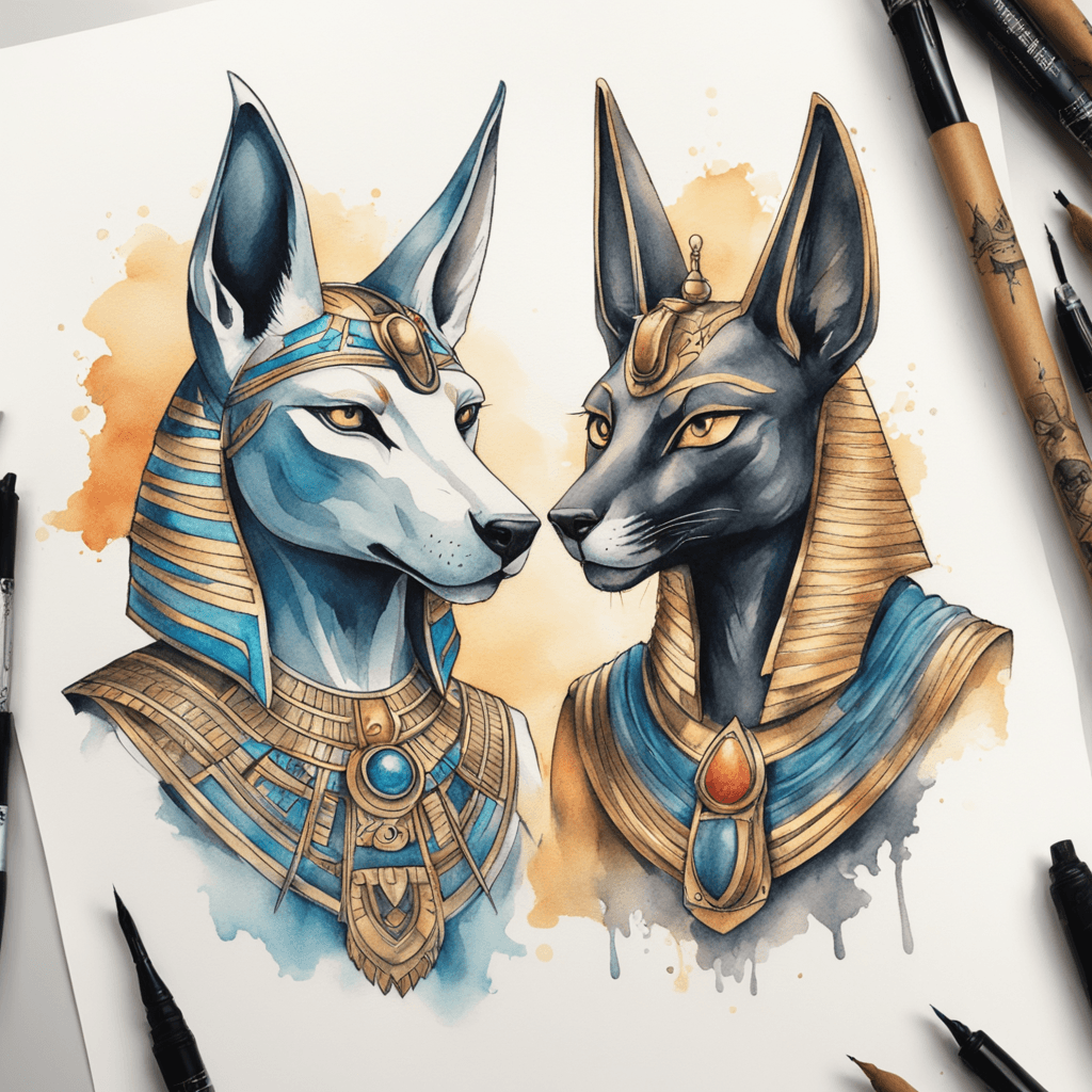 Anubis and Bastet are Egyptian gods