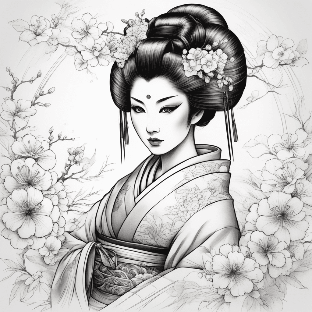 Japanese geisha 