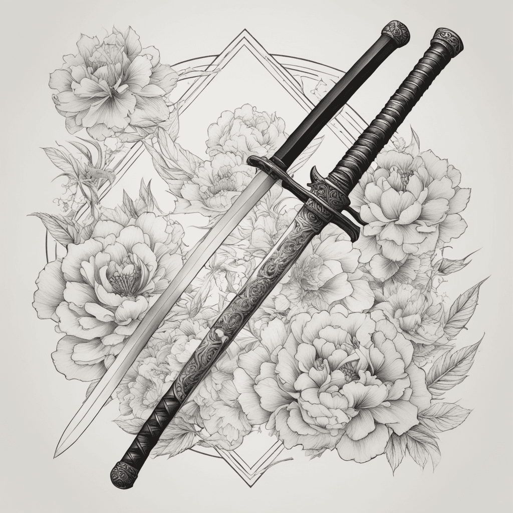 hexagono una katana