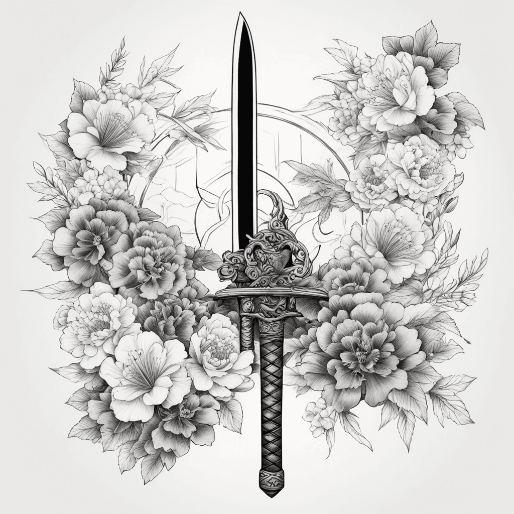hexagono una katana