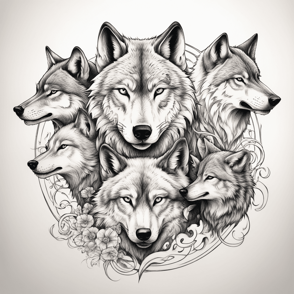 Three wolf