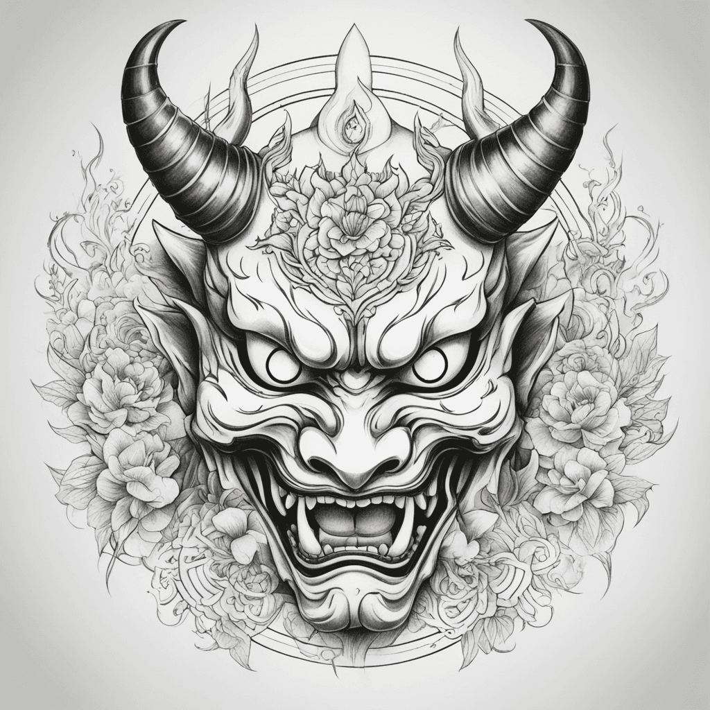 hannya open half with    