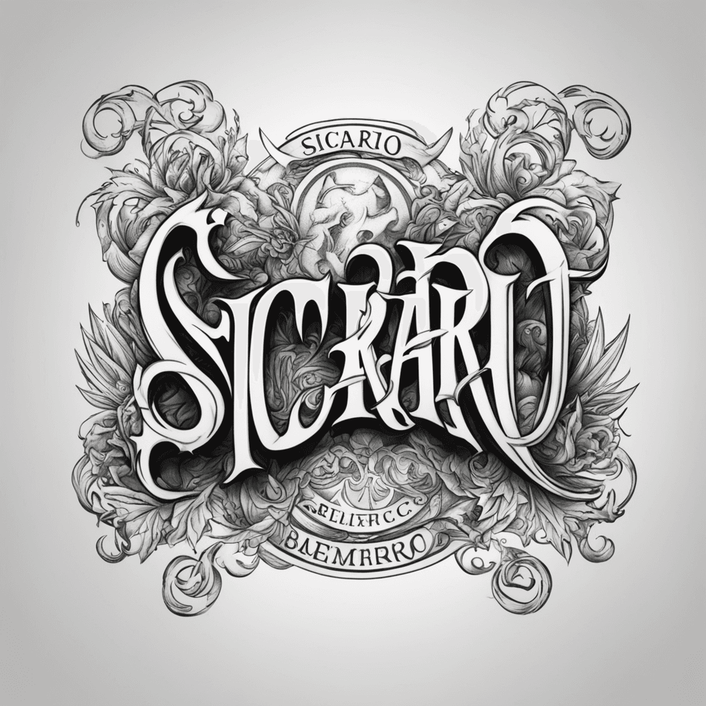 SICARIO Black letter simple WORD